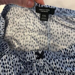 Simply Vera Vera Wang Blue Pajama Top